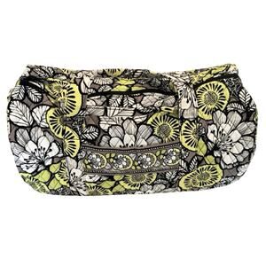 Vera Bradley Duffel Bag Retired Citron Travel Weekender Quilted White Green Tote